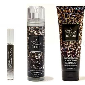 3 Pc. Bath & Body Works "A Toast to You" Set